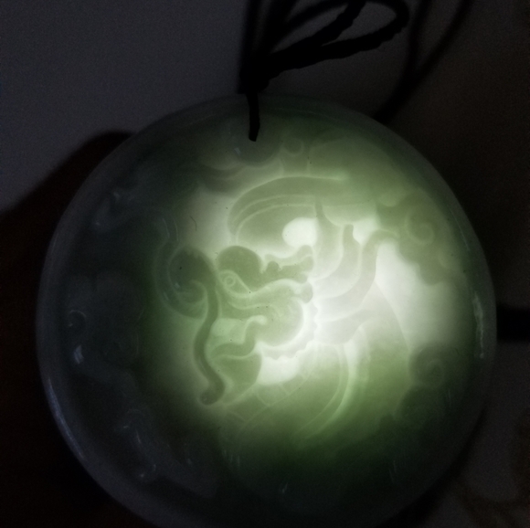 100% cert'd jadeite jade dragon pendant *NWT - Picture 9 of 11